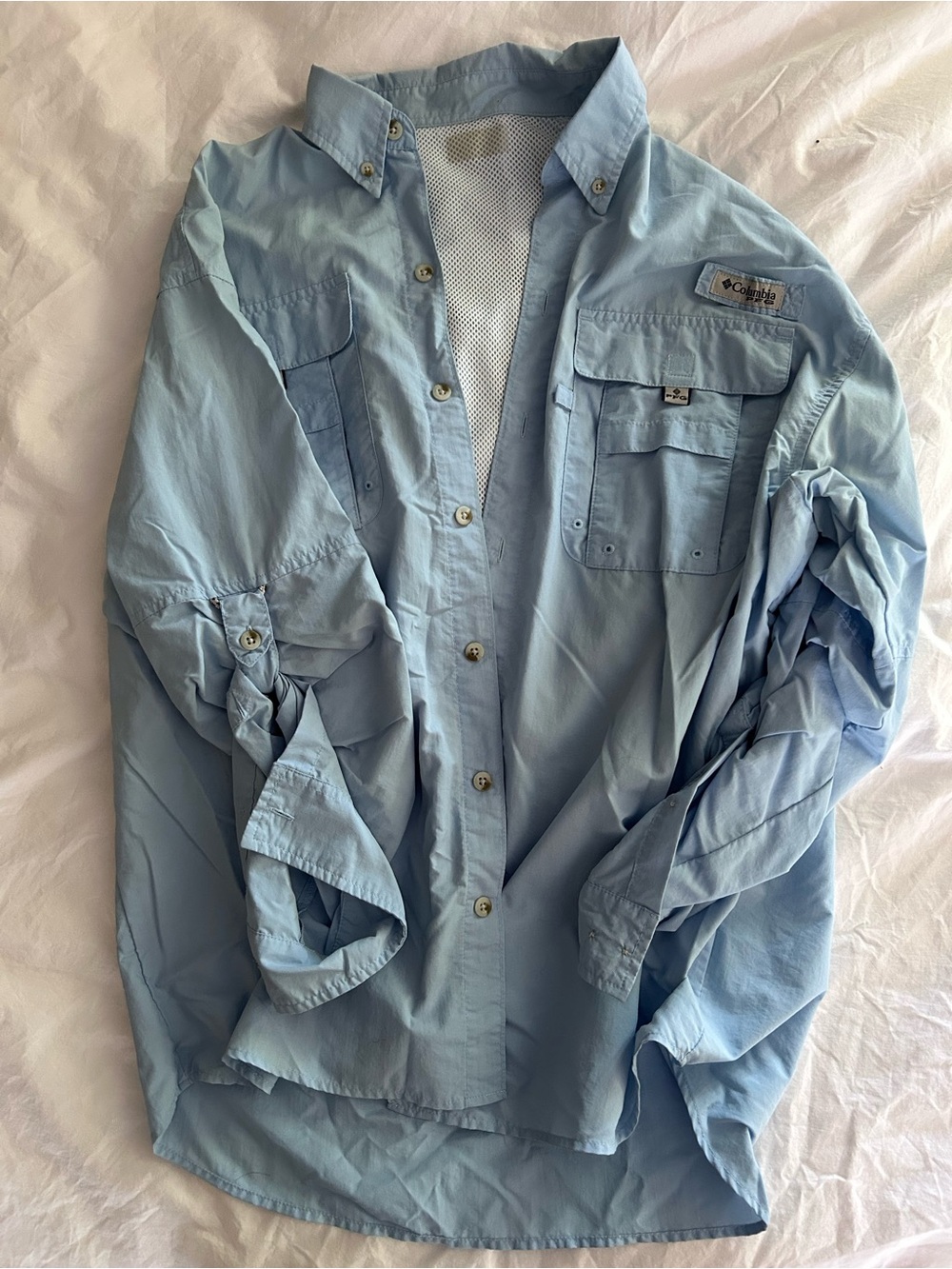 Columbia Men’s Light Blue Outdoor Shirt